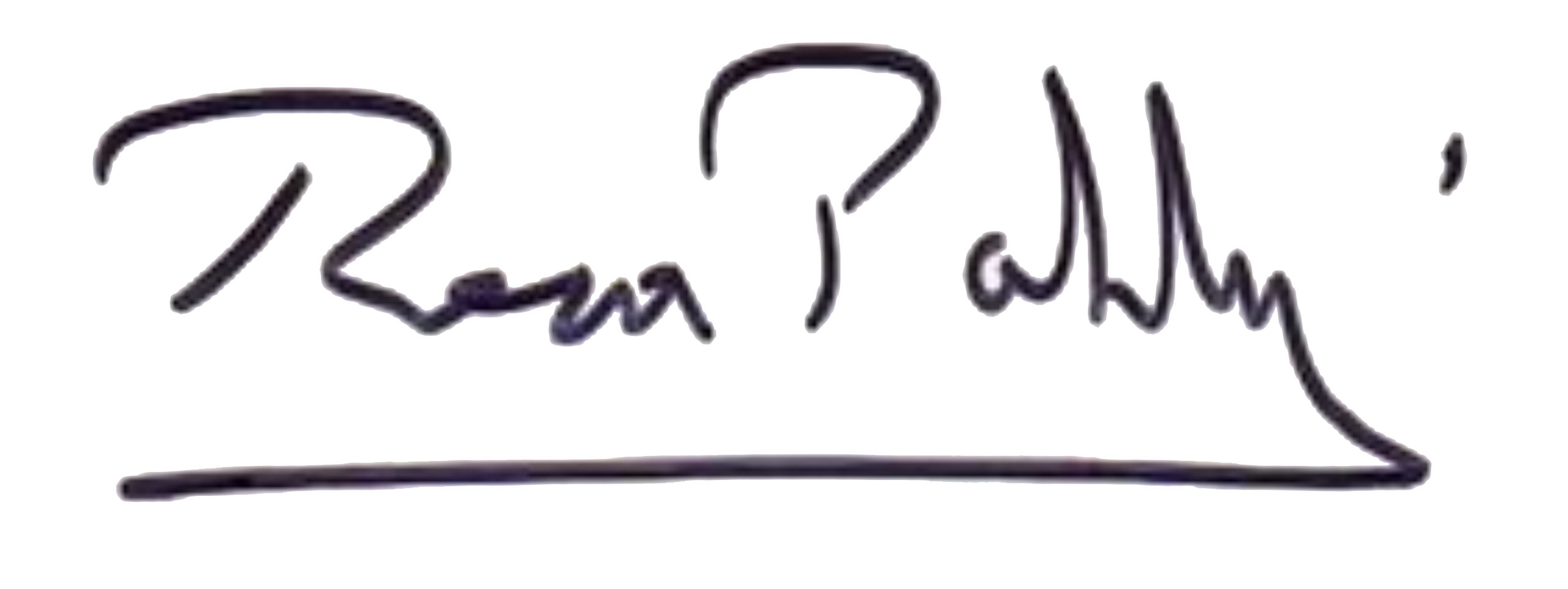 Reza Pahlavi signature